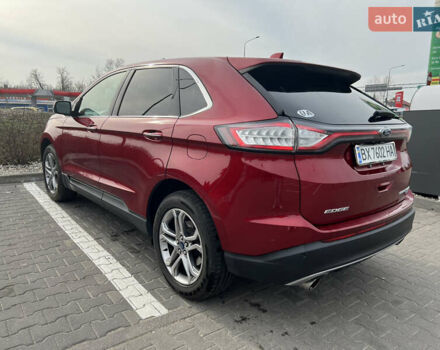 Красный Форд Эдж, объемом двигателя 2 л и пробегом 105 тыс. км за 18000 $, фото 6 на Automoto.ua