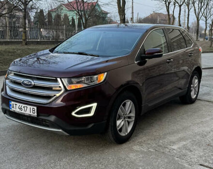 Форд Эдж 2017 в Ивано-Франковске на Automoto.ua Красный Форд Эдж, объемом двигателя 2 л и пробегом 169 тыс. км за 15500 $, фото 3 на Automoto.ua