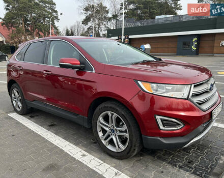 Красный Форд Эдж, объемом двигателя 2 л и пробегом 105 тыс. км за 18000 $, фото 3 на Automoto.ua