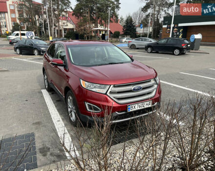 Красный Форд Эдж, объемом двигателя 2 л и пробегом 105 тыс. км за 18000 $, фото 2 на Automoto.ua