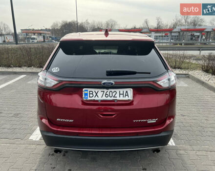 Красный Форд Эдж, объемом двигателя 2 л и пробегом 105 тыс. км за 18000 $, фото 5 на Automoto.ua