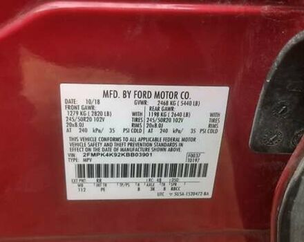 Красный Форд Эдж, объемом двигателя 2 л и пробегом 168 тыс. км за 16400 $, фото 45 на Automoto.ua
