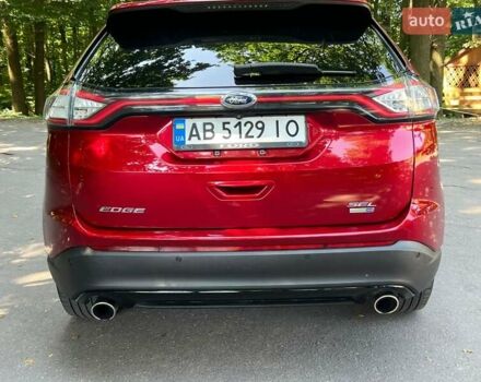 Красный Форд Эдж, объемом двигателя 2 л и пробегом 130 тыс. км за 17900 $, фото 3 на Automoto.ua