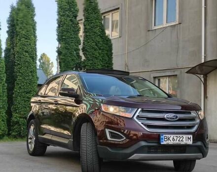 Красный Форд Эдж, объемом двигателя 2 л и пробегом 87 тыс. км за 22999 $, фото 4 на Automoto.ua