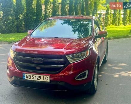 Красный Форд Эдж, объемом двигателя 2 л и пробегом 130 тыс. км за 17900 $, фото 1 на Automoto.ua