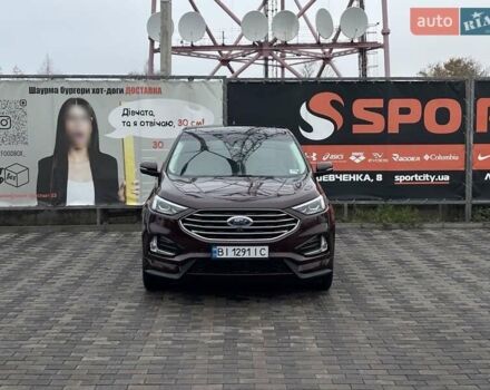 Красный Форд Эдж, объемом двигателя 2 л и пробегом 50 тыс. км за 19900 $, фото 1 на Automoto.ua