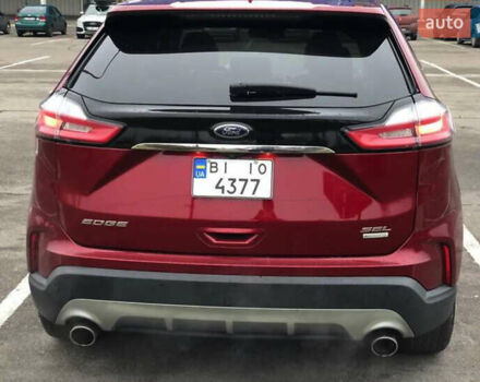 Красный Форд Эдж, объемом двигателя 2 л и пробегом 87 тыс. км за 25500 $, фото 1 на Automoto.ua