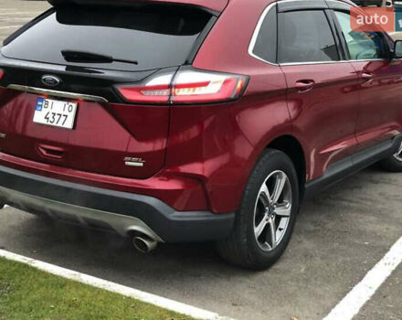 Красный Форд Эдж, объемом двигателя 2 л и пробегом 87 тыс. км за 25500 $, фото 3 на Automoto.ua