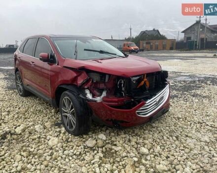 Красный Форд Эдж, объемом двигателя 2 л и пробегом 72 тыс. км за 10500 $, фото 3 на Automoto.ua