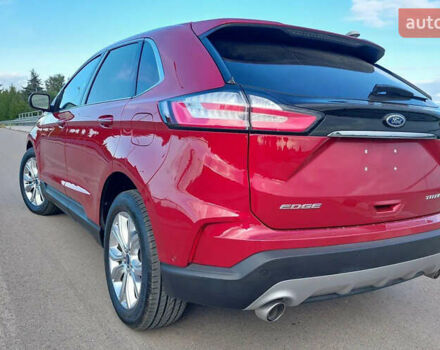 Красный Форд Эдж, объемом двигателя 2 л и пробегом 56 тыс. км за 16500 $, фото 1 на Automoto.ua