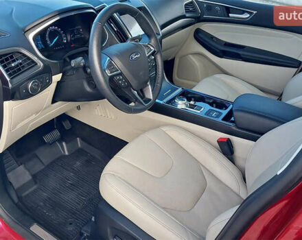 Красный Форд Эдж, объемом двигателя 2 л и пробегом 56 тыс. км за 16500 $, фото 3 на Automoto.ua