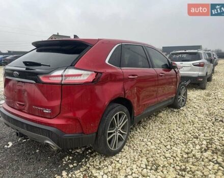 Красный Форд Эдж, объемом двигателя 2 л и пробегом 72 тыс. км за 10500 $, фото 1 на Automoto.ua