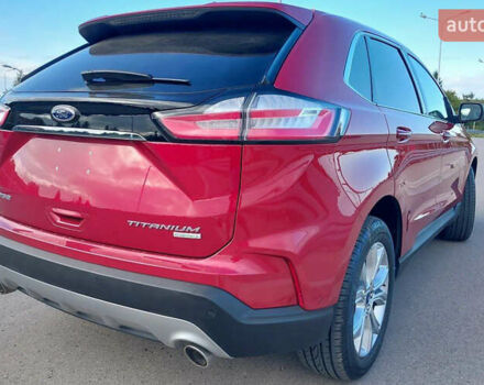 Красный Форд Эдж, объемом двигателя 2 л и пробегом 56 тыс. км за 16500 $, фото 2 на Automoto.ua