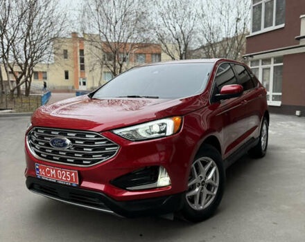 Красный Форд Эдж, объемом двигателя 2 л и пробегом 16 тыс. км за 24000 $, фото 1 на Automoto.ua