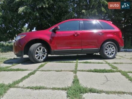 Красный Форд Эдж, объемом двигателя 3.5 л и пробегом 186 тыс. км за 14500 $, фото 1 на Automoto.ua