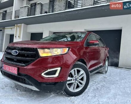 Красный Форд Эдж, объемом двигателя 2 л и пробегом 113 тыс. км за 15300 $, фото 1 на Automoto.ua