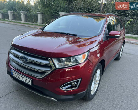 Красный Форд Эдж, объемом двигателя 2 л и пробегом 160 тыс. км за 12800 $, фото 1 на Automoto.ua