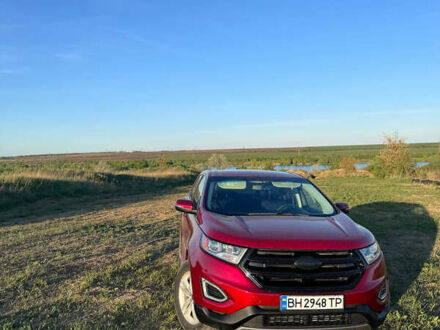 Красный Форд Эдж, объемом двигателя 2 л и пробегом 198 тыс. км за 16000 $, фото 1 на Automoto.ua