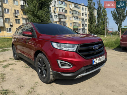 Красный Форд Эдж, объемом двигателя 2 л и пробегом 103 тыс. км за 17000 $, фото 1 на Automoto.ua