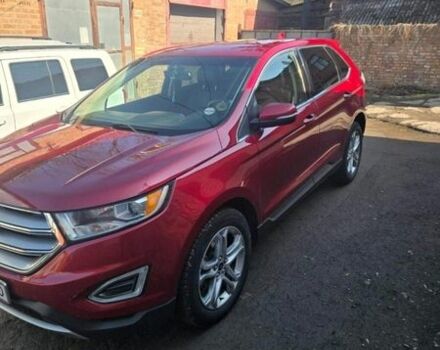 Красный Форд Эдж, объемом двигателя 2 л и пробегом 159 тыс. км за 15500 $, фото 1 на Automoto.ua