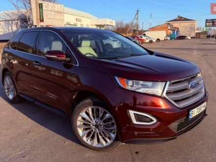 Красный Форд Эдж, объемом двигателя 3.5 л и пробегом 165 тыс. км за 16500 $, фото 1 на Automoto.ua