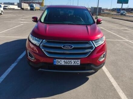 Красный Форд Эдж, объемом двигателя 2 л и пробегом 131 тыс. км за 16200 $, фото 1 на Automoto.ua