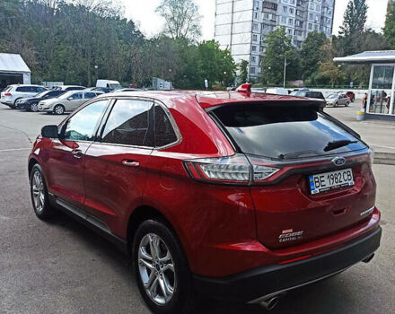 Красный Форд Эдж, объемом двигателя 2 л и пробегом 82 тыс. км за 17000 $, фото 1 на Automoto.ua