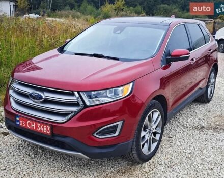 Красный Форд Эдж, объемом двигателя 3.5 л и пробегом 144 тыс. км за 12900 $, фото 1 на Automoto.ua