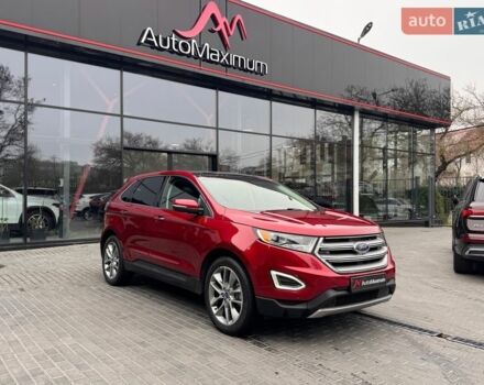 Красный Форд Эдж, объемом двигателя 2 л и пробегом 42 тыс. км за 17900 $, фото 1 на Automoto.ua