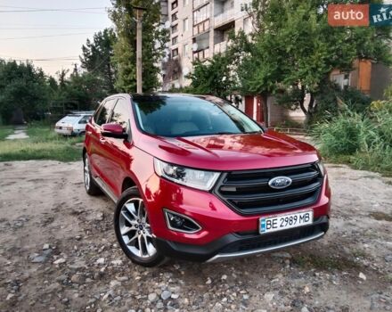 Красный Форд Эдж, объемом двигателя 3.5 л и пробегом 159 тыс. км за 19200 $, фото 1 на Automoto.ua