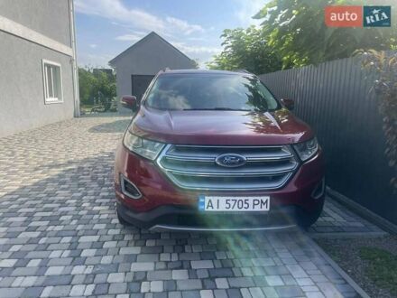 Красный Форд Эдж, объемом двигателя 3.5 л и пробегом 170 тыс. км за 18500 $, фото 1 на Automoto.ua