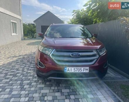 Красный Форд Эдж, объемом двигателя 3.5 л и пробегом 170 тыс. км за 18500 $, фото 1 на Automoto.ua