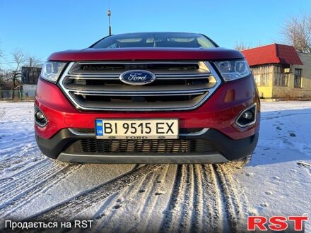 Красный Форд Эдж, объемом двигателя 2 л и пробегом 12200 тыс. км за 15700 $, фото 1 на Automoto.ua