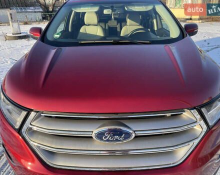 Красный Форд Эдж, объемом двигателя 2 л и пробегом 122 тыс. км за 15900 $, фото 1 на Automoto.ua