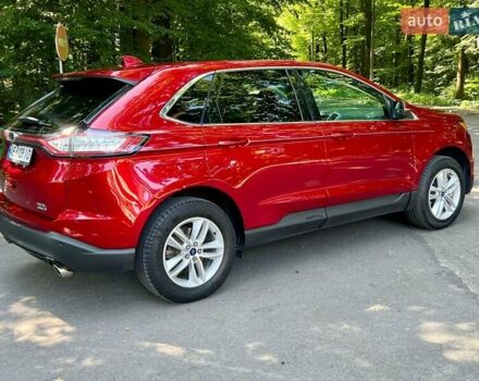 Красный Форд Эдж, объемом двигателя 2 л и пробегом 130 тыс. км за 17900 $, фото 1 на Automoto.ua