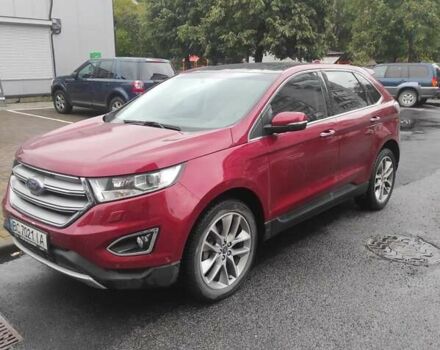 Красный Форд Эдж, объемом двигателя 2 л и пробегом 87 тыс. км за 14999 $, фото 1 на Automoto.ua