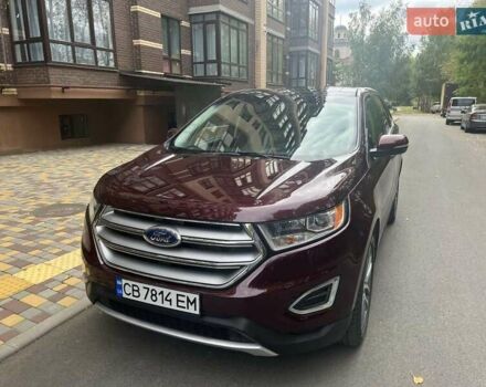Красный Форд Эдж, объемом двигателя 3.5 л и пробегом 55 тыс. км за 23000 $, фото 1 на Automoto.ua