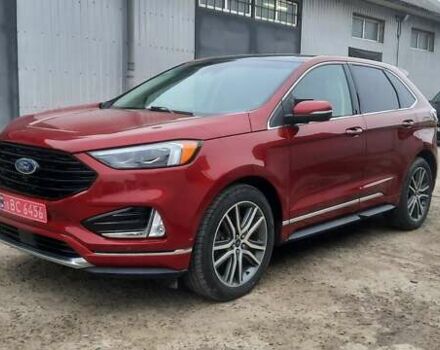 Красный Форд Эдж, объемом двигателя 2 л и пробегом 168 тыс. км за 16400 $, фото 1 на Automoto.ua