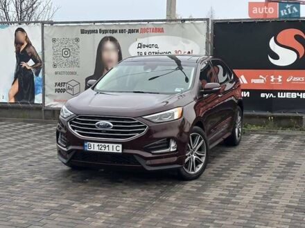 Красный Форд Эдж, объемом двигателя 2 л и пробегом 50 тыс. км за 19900 $, фото 1 на Automoto.ua