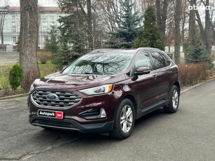 Красный Форд Эдж, объемом двигателя 2 л и пробегом 124 тыс. км за 21490 $, фото 1 на Automoto.ua