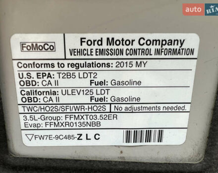 Серый Форд Эдж, объемом двигателя 3.5 л и пробегом 217 тыс. км за 14999 $, фото 12 на Automoto.ua