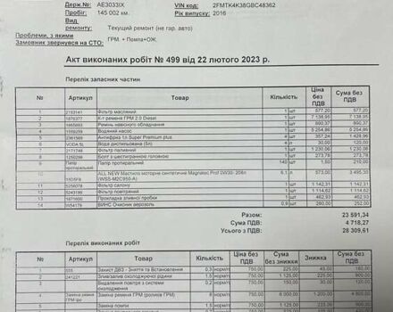 Сірий Форд Едж, об'ємом двигуна 2 л та пробігом 169 тис. км за 17500 $, фото 13 на Automoto.ua