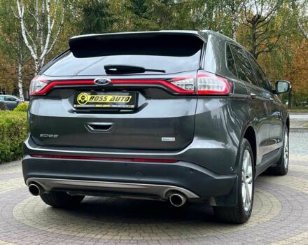 Серый Форд Эдж, объемом двигателя 2 л и пробегом 212 тыс. км за 16999 $, фото 6 на Automoto.ua