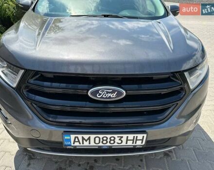 Серый Форд Эдж, объемом двигателя 2 л и пробегом 160 тыс. км за 15500 $, фото 7 на Automoto.ua