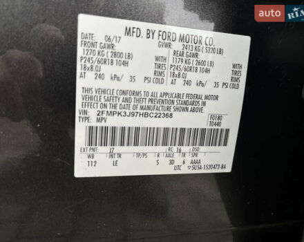 Сірий Форд Едж, об'ємом двигуна 2 л та пробігом 158 тис. км за 15300 $, фото 20 на Automoto.ua