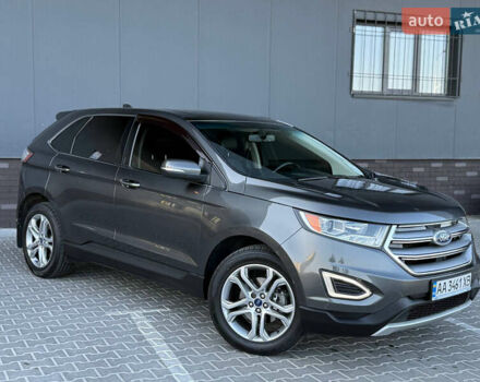 Серый Форд Эдж, объемом двигателя 2 л и пробегом 101 тыс. км за 16700 $, фото 1 на Automoto.ua