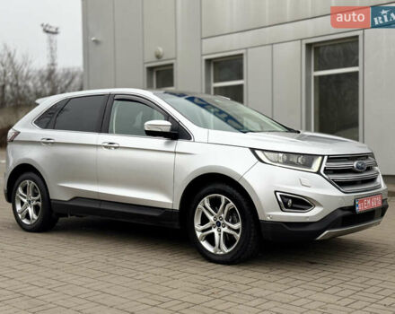 Серый Форд Эдж, объемом двигателя 2 л и пробегом 204 тыс. км за 19500 $, фото 1 на Automoto.ua