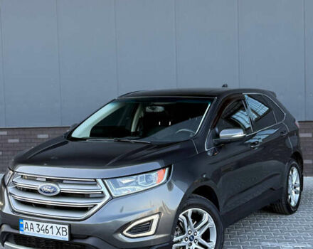 Серый Форд Эдж, объемом двигателя 2 л и пробегом 101 тыс. км за 16700 $, фото 2 на Automoto.ua