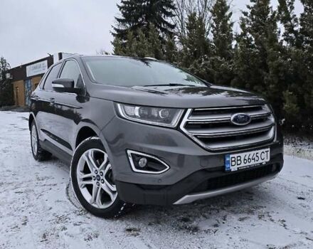 Серый Форд Эдж, объемом двигателя 2 л и пробегом 128 тыс. км за 21300 $, фото 1 на Automoto.ua