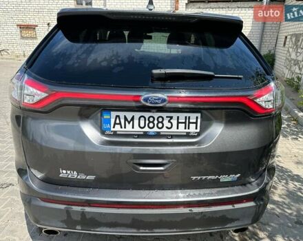 Серый Форд Эдж, объемом двигателя 2 л и пробегом 160 тыс. км за 15500 $, фото 6 на Automoto.ua